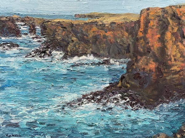 Henry Kondracki RSA Wild Atlantic Oil on canvas 30 x 40 cm