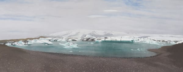 Frances Walker RSA Glacial Lagoon, 2001 Oil on wood panel 72 x 179 cm