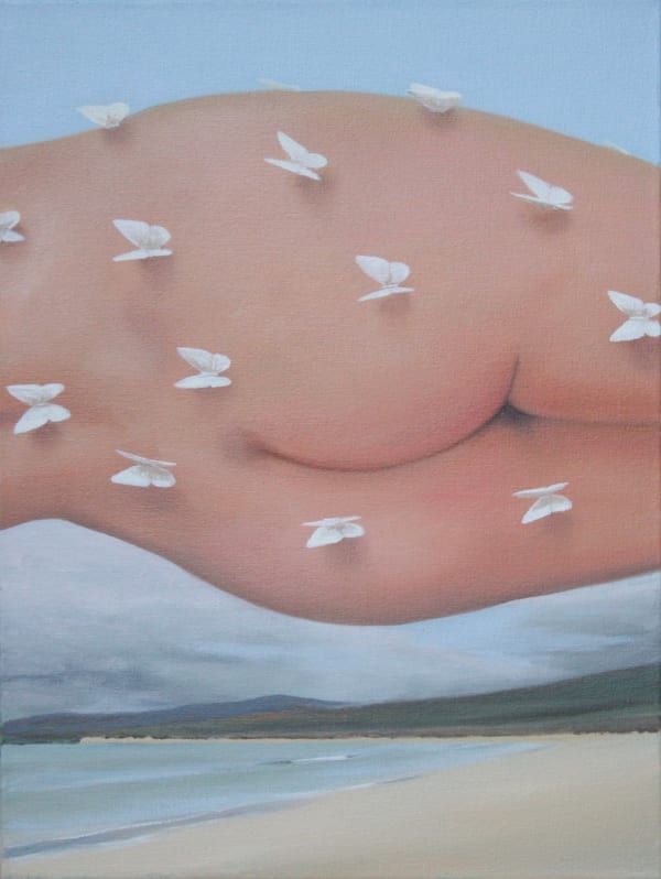 Gordon Mitchell RSA Heavenly Bodies Oil on canvas 40.5 x 30.5 cm