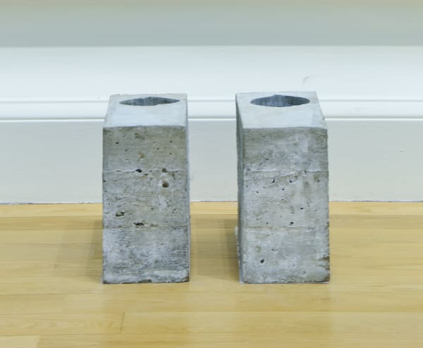Zuleika Connolly-Jones Immobility Plinth, 2022 Concrete, polystyrene 33 x 20 x 45 cm each