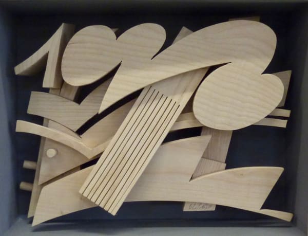 Doug Cocker RSA Rainy Days 1 Ash wood 38 x 30 x 11 cm