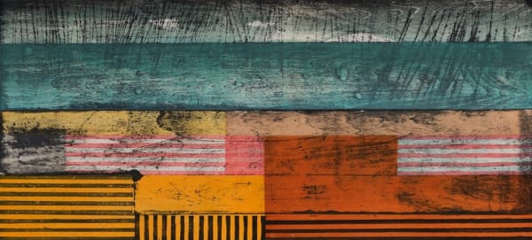 Paul Furneaux RSA Small Island: Lewis Mokuhanga (Japanese woodcut print) 27 x 60 cm Edition of 15