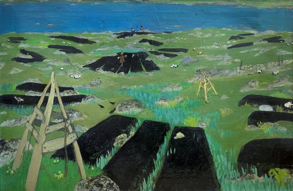 Frances Walker RSA Spring Landscape, Harris, 1957 Oil on canvas 48 x 74 cm