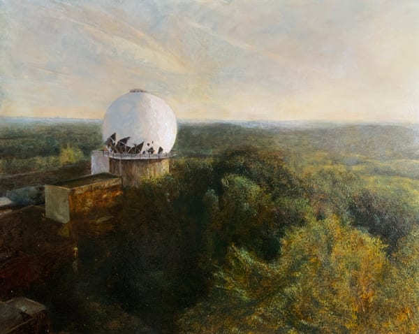 Mathieu Cardosi Teufelsberg US Spy Station Oil on board 40 x 50 cm