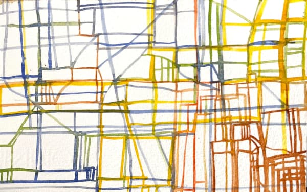 Gareth Fisher PRSA The Alessandria Series 4, 2000-01 Watercolour on paper 10 x 15 cm