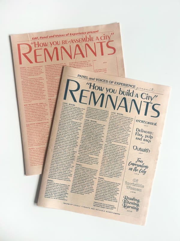 Voices of Experience in association with Panel - Remnants, How you reassemble a City, 2025