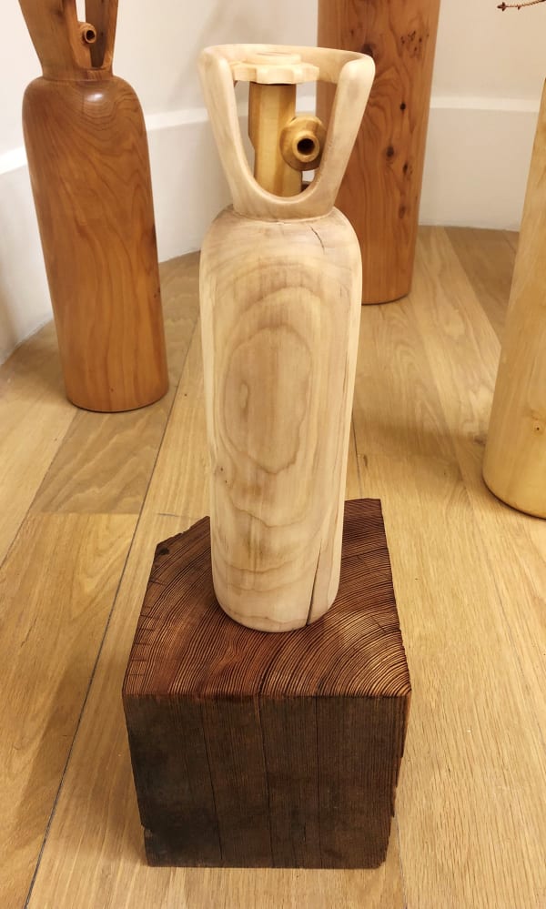 Santiago Del Pozo XS Co2 Canister Recycled wood: Ash 33 x 8 x 8 cm