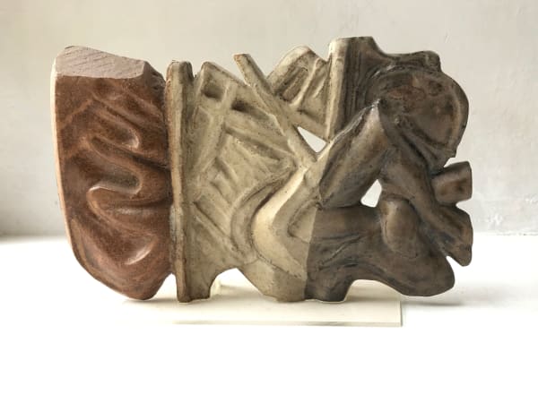 Frank Pottinger RSA Untitled (Lyrical Structure) Glazed earthenware 12 x 18.5 x 2 cm