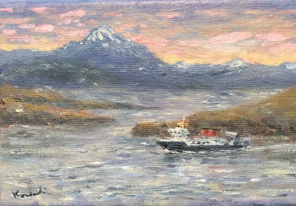 Henry Kondracki RSA Hebridean Voyage, 2020 Oil on canvas 10 x 15 cm