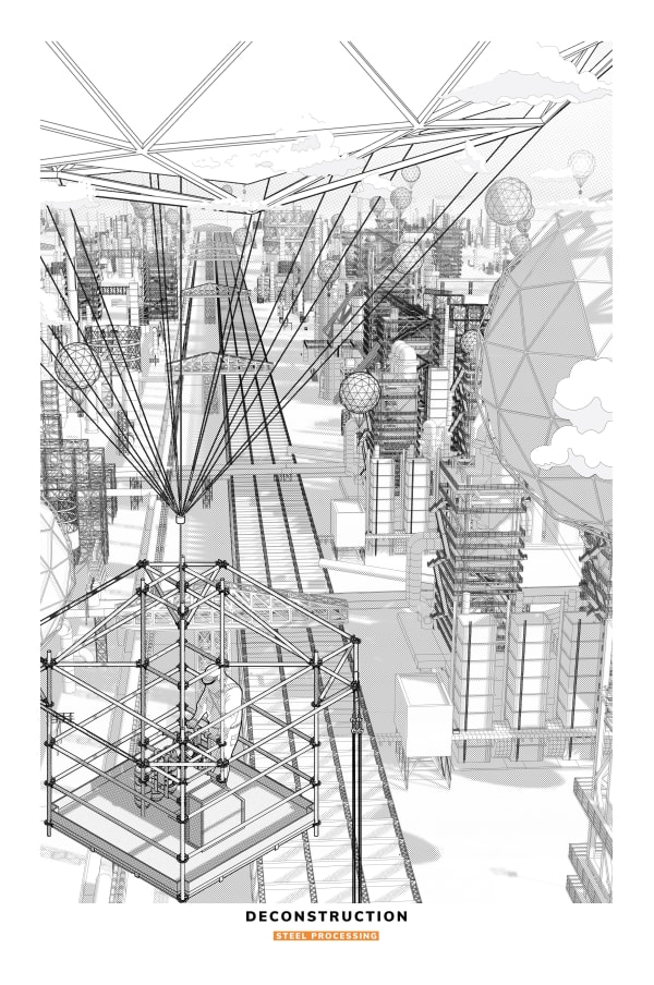 Brendan Kerrisk Sins of the Father - Deconstruction, 2024 Digital illustration 40 x 59.5 cm Edition of 10