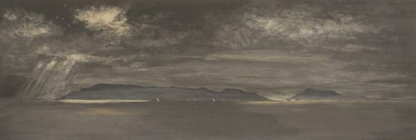 Frances Walker RSA Ferry Crossing the Sound, 2018 Screenprint 33 x 97 cm Edition of 40
