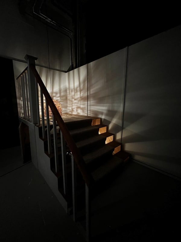 Amy Anna Graham The Staircase, 2024 Birch, MDF, plywood, recycled carpet 160 x 300 x 230 cm