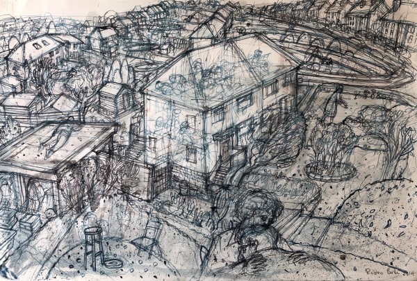 Robbie Bushe RSA Oxgangsland, 2014 Pen and gouache 38 x 56 cm