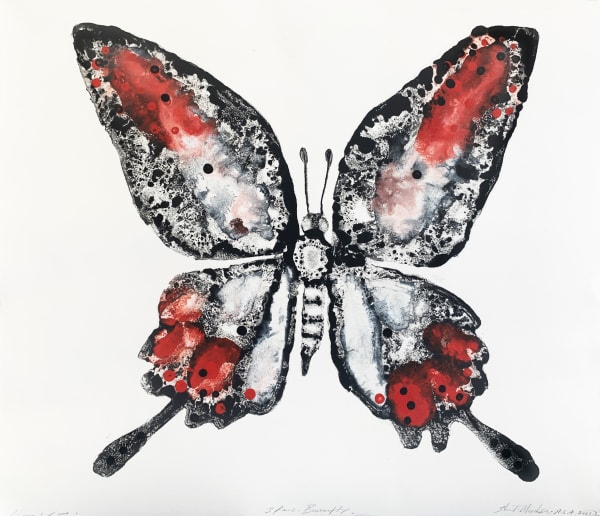 Stuart MacKenzie RSA Species Morphology: Butterfly 1, 2021 Oil on paper 30 x 35 cm