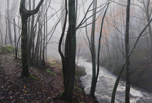 Philip Braham RSA Lover's Walk, Winter Oil on linen 89 x 116 cm