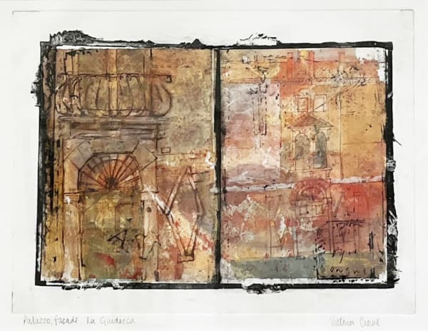 Victoria Crowe RSA Palazzo Façade, La Guidecca Mixed media on paper Image: 26 x 35 cm Frame: 54 x 61 cm