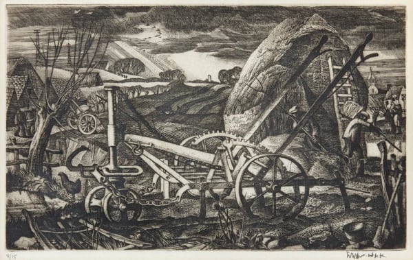 William Wilson RSA The Harrow, around 1935-36 Etching 20.4 x 33.1 cm