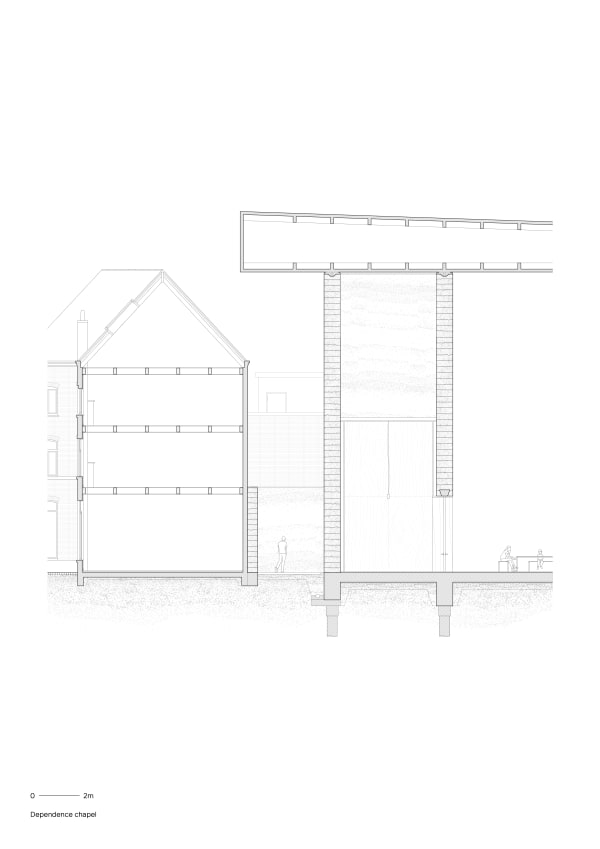 James Faulds and Tom Stark Dependence Chapel Section, 2020 Digital media 29.7 x 42 cm