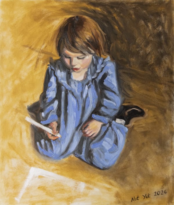 Kirstin Mackinnon Please Sign Your Work, 2024 Oil on board 50 x 60 cm