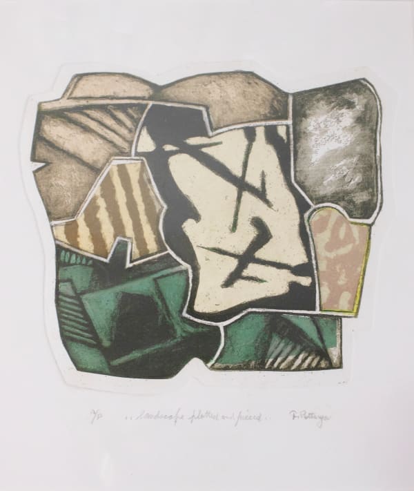 Frank Pottinger RSA Landscape Plotted and Pieced, 2011 Etching with aquatint and chine collé 54 x 44 cm 1 artist's proof
