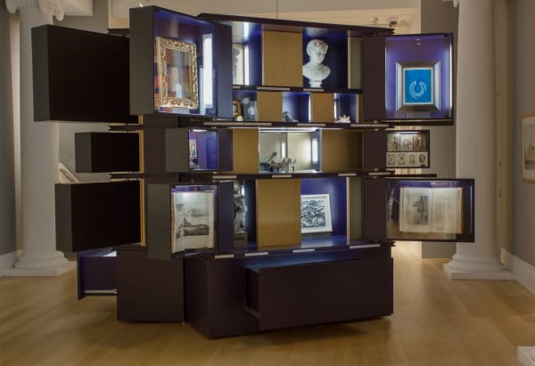 Richard Murphy RSA Wunderkammer, 2017 Conservation fibreboard, metal, glass, paint and polished plaster, currently housed in the RSA President's Room.