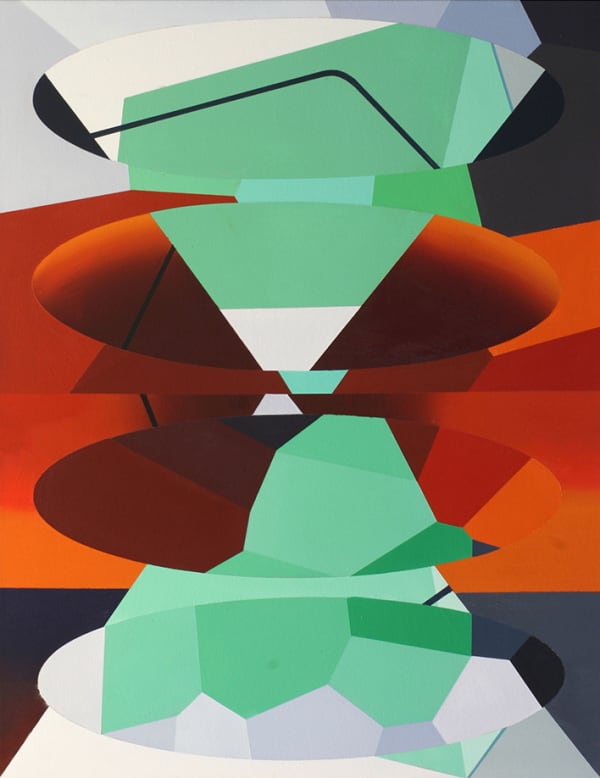 Jim Pattison RSA Redivider (Frieze 8) Acrylic on canvas 91 x 71 cm