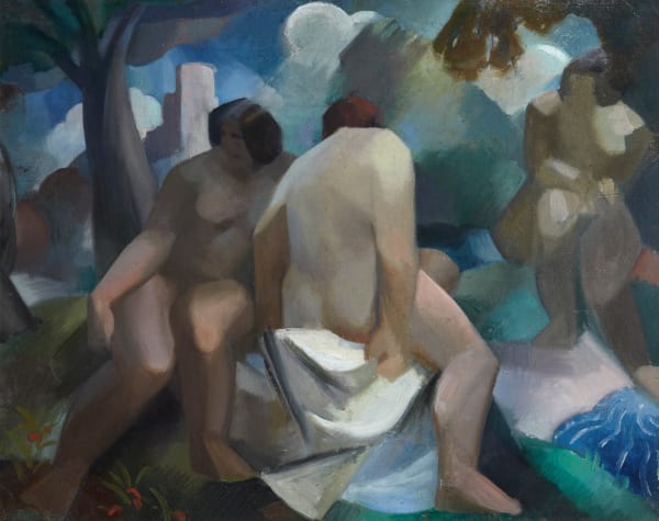 William Gillies RSA Bathers, c. 1924 oil on canvas 58.9 x 73.8cm (support)