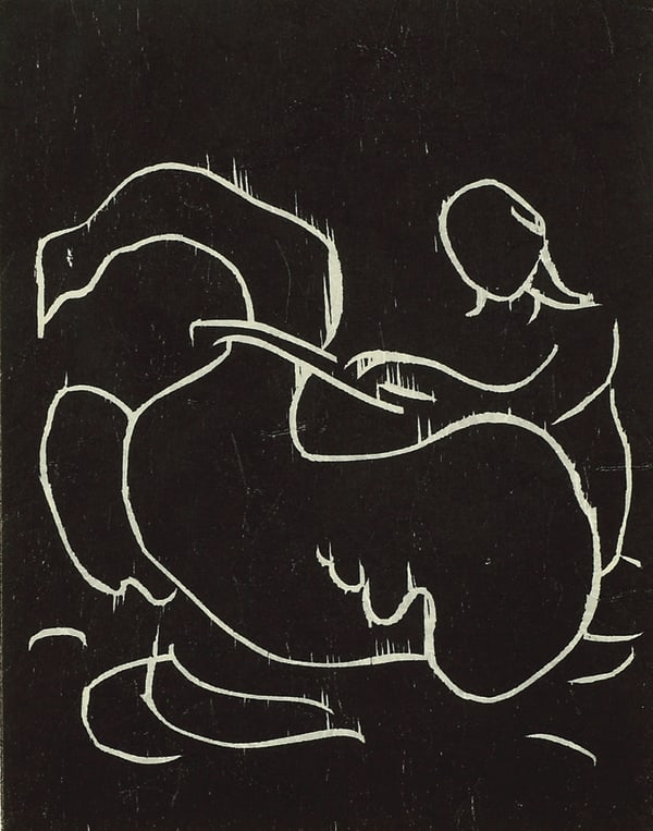 Adrian Wiszniewski RSA Swan Woodcut 50 x 61 cm Edition of 25 plus 1 artist's proof