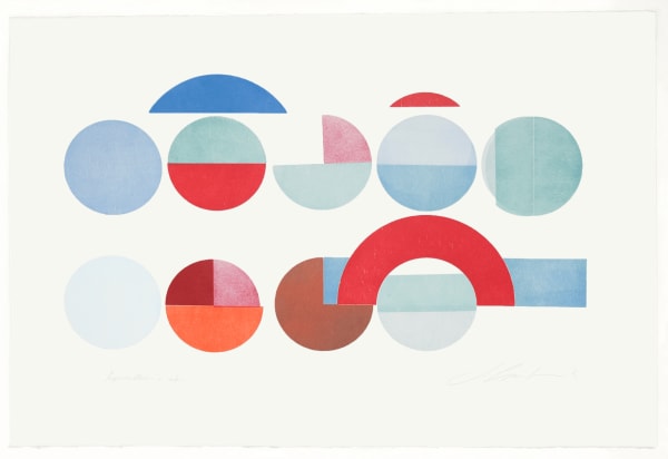 Jo Ganter RSA Improvisation in Colour 4 Relief print on Somerset satin Image: 56 x 76 cm