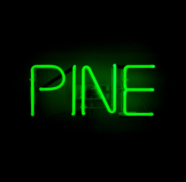 Edward Summerton RSA My Heart is not here Neon and perspex 35 x 25 x 15 cm