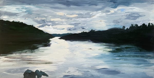 Aidan Stephen Ibid VIII, 2020 Oil on board 29 x 56 cm