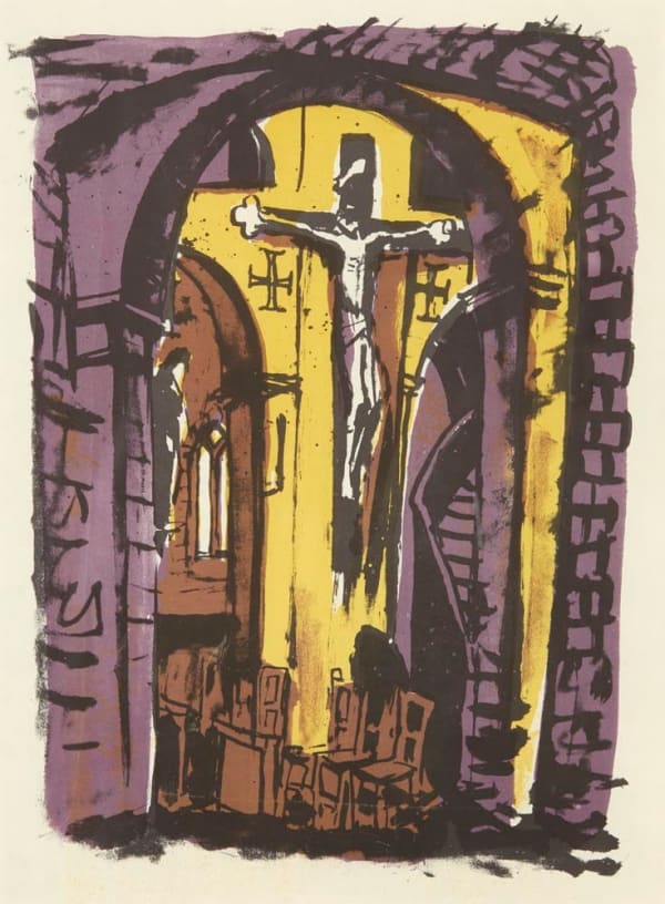 William Wilson RSA Crucifixion, 1958 Lithograph 31.5 x 23 cm