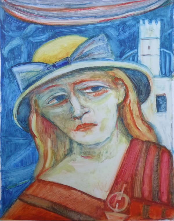 Joyce Cairns PPRSA Tunis Remembered Oil on paper 42 x 37 cm