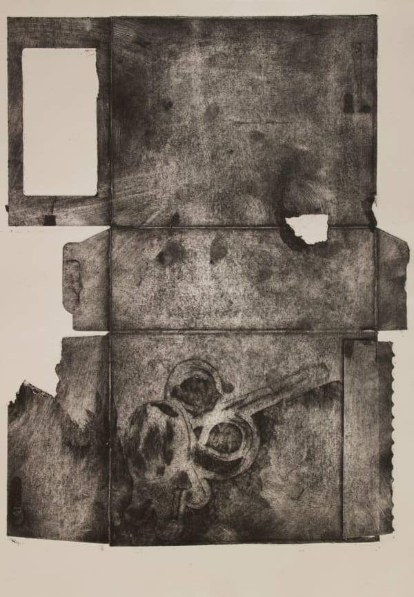 Ilakkiya Mohanraj The Parcel, 2025 Collograph, letterpress print 29.7 x 42 cm