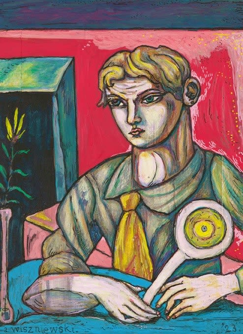 Adrian Wiszniewski RSA Sun God Mixed media 25 x 19 x 5 cm