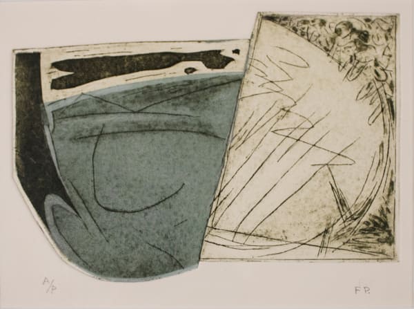 Frank Pottinger RSA Glinka's Song Intaglio with chine collé 41.5 x 46.5 cm Edition of 5 plus 1 artist's proof