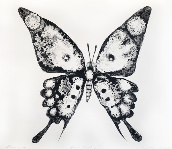 Stuart MacKenzie RSA Species Morphology: Butterfly 5, 2021 Oil on paper 30 x 35 cm