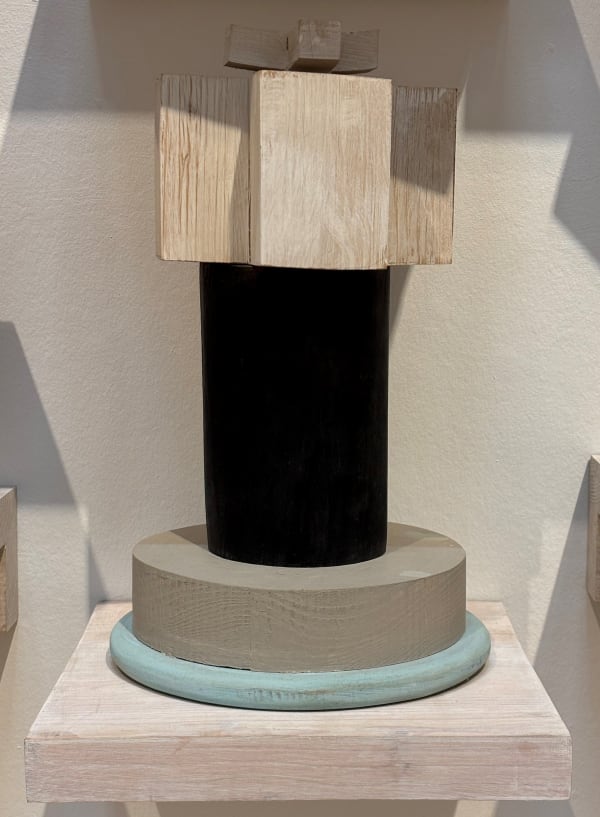 Doug Cocker RSA Little Monuments 15, 2025 Painted wood 30 x 50 x 29 cm