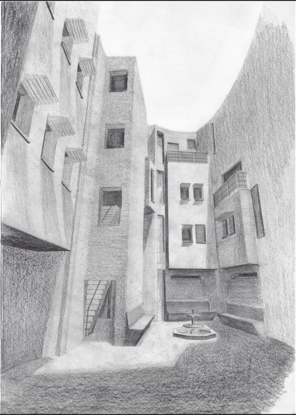 Nassim Belgroune, Sheltered Courtyard