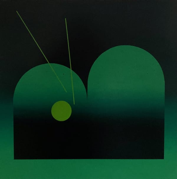 Charlotte Roseberry Ether III, 2024 Oil on panel 61 x 62 x 2 cm