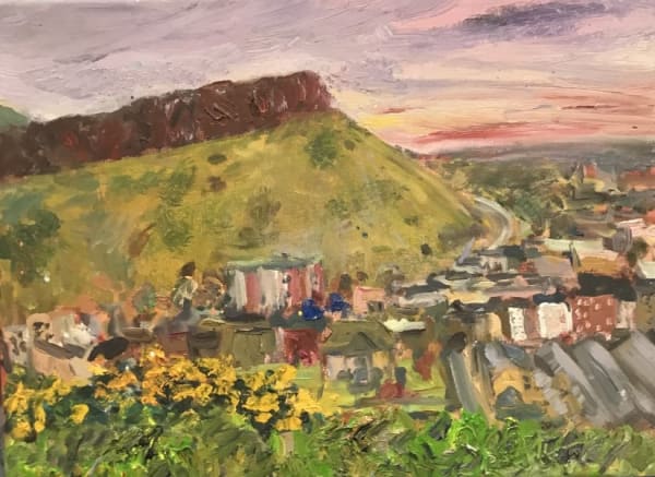 Henry Kondracki RSA Arthur's Seat, 2021 Oil on board 30 x 40 cm