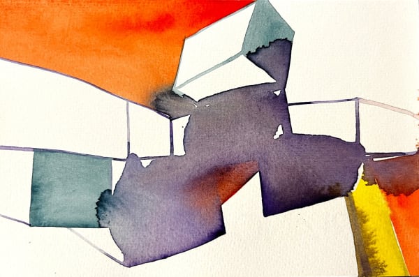 Gareth Fisher PRSA The Alessandria Series 57, 2000-01 Watercolour on paper 10 x 15 cm