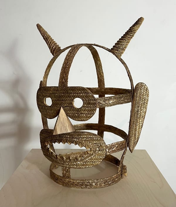 Edward Summerton RSA For collecting mushrooms Woven straw 50 x 30 x 28 cm