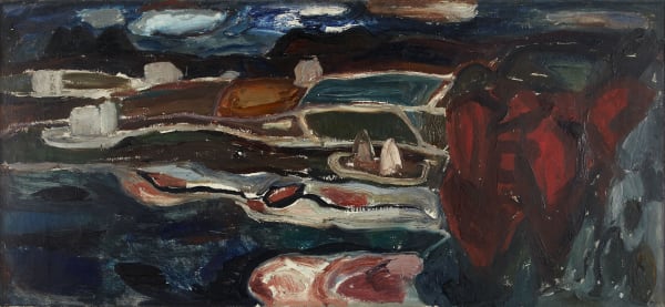William Gillies RSA Laide, Ross-shire, 1937, around oil on canvas 56.4 x 127.0cm (support)