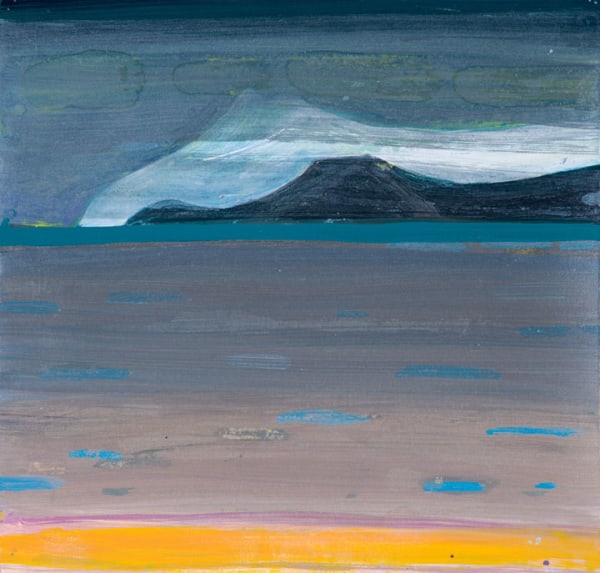 Barbara Rae RSA, Distant White Berg, 2017