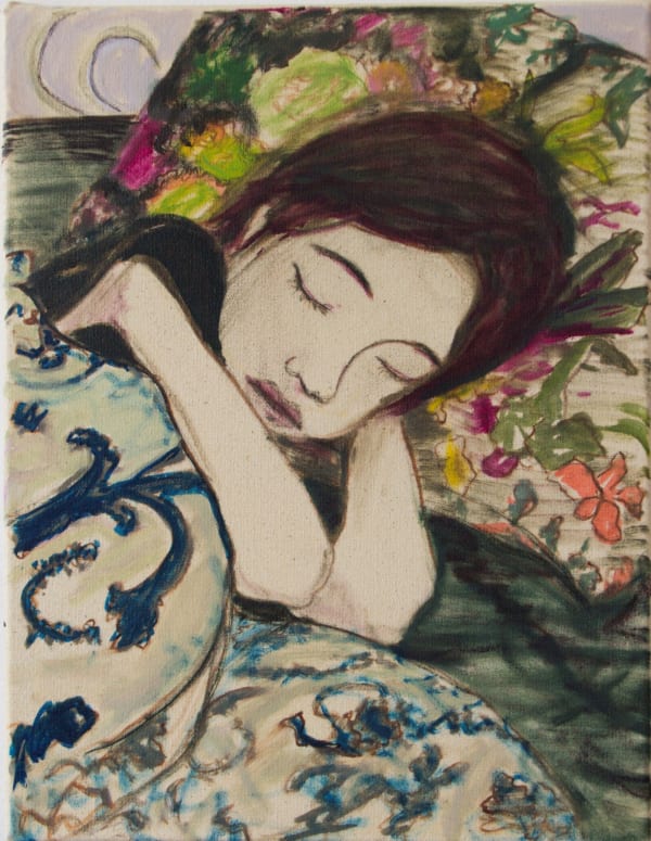 Blair McLaughlin Asleep, 2020 Oil on canvas 45 x 35 cm