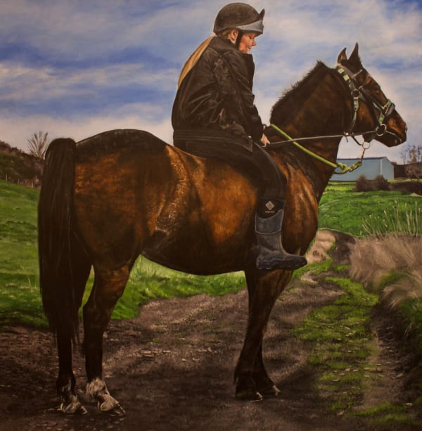 Sienna Ponting Reuben and Isabella, 2025 Oil on canvas 100 x 100 cm