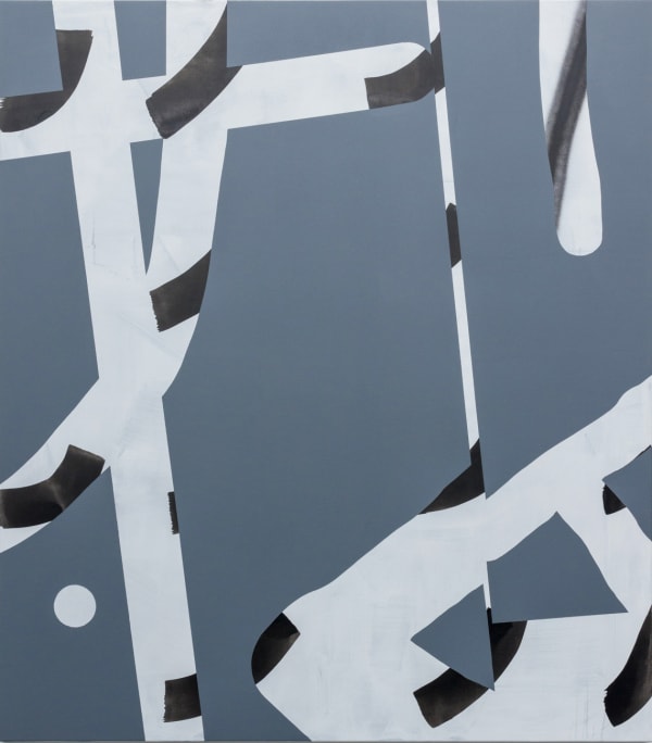 Marcus Murison The Deep Acrylic, emulsion and spray paint on canvas 170 x 150 cm