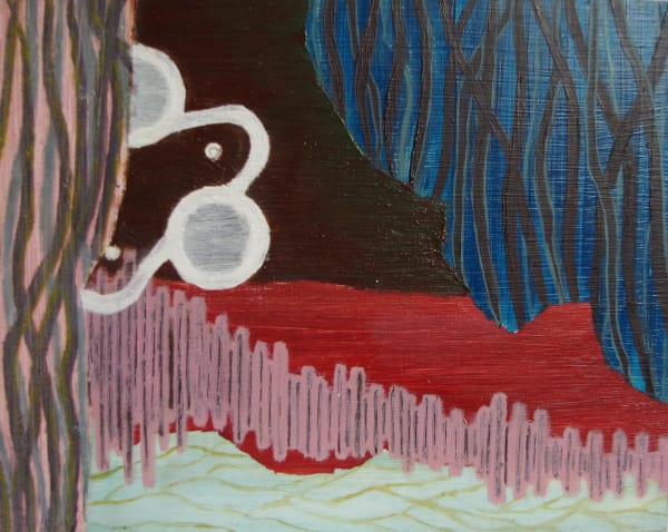 Catherine Eckersall Into the Trees, 2021 Oil on board 20 x 27 cm