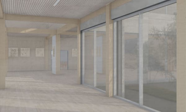 Sandra Adamczyk View to the Courtyard, 2023 Digital mixed media 25.5 x 42 cm